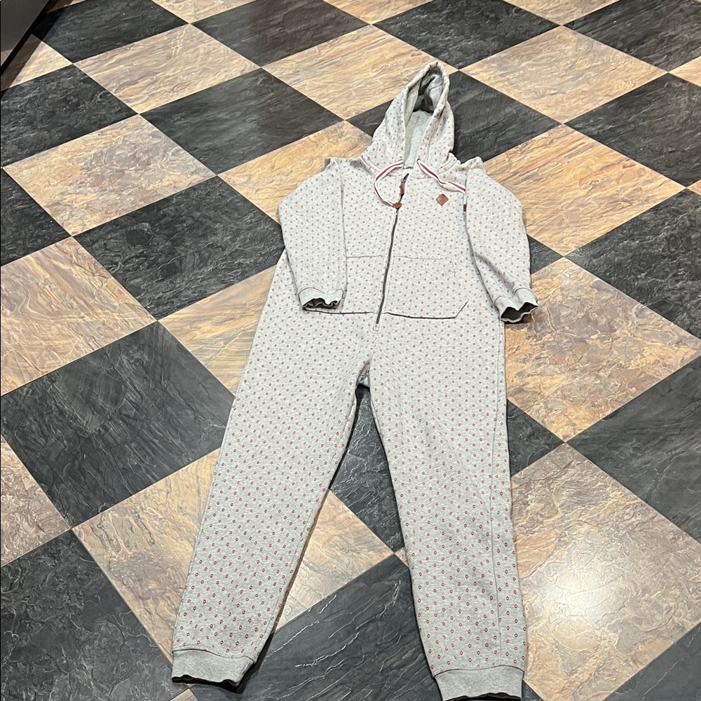Apparel by Esmara Women's Onsie Gray with Red Accents Size M